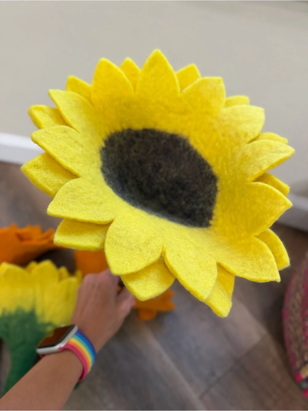 Trader Joe’s Felt Sunflower Stems - Yellow & Orange
